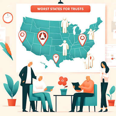 Top 10 Worst States For Trusts: Pass Away Without a Will